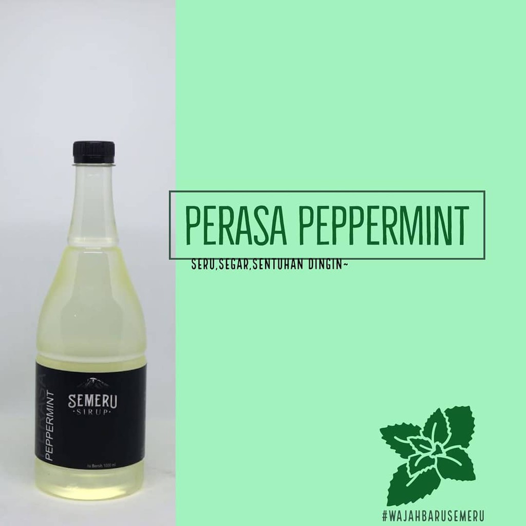 

Sirup Semeru Rasa Mint | Semeru Peppermint Syrup 1000 ml