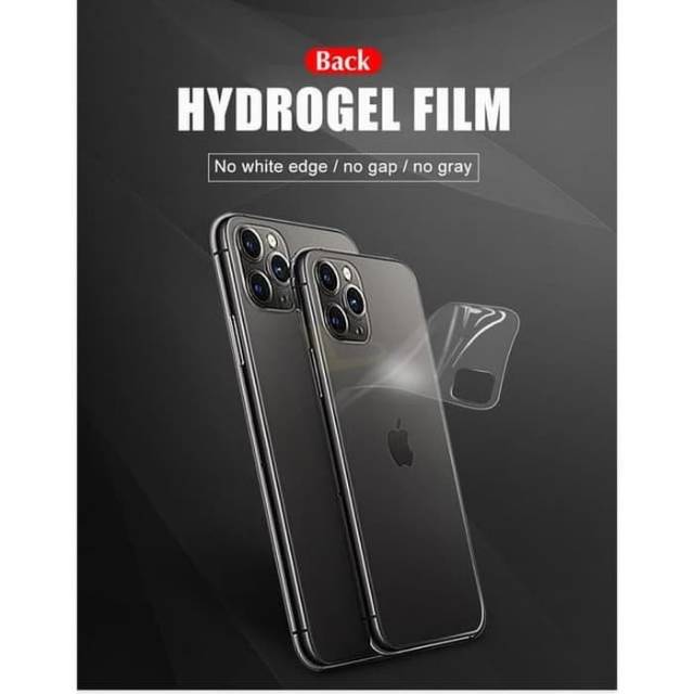 Hydrogel anti gores BELAKANG IPHONE 11 iphone 11 PRO Iphone 11 PRO MAX Back screen guard