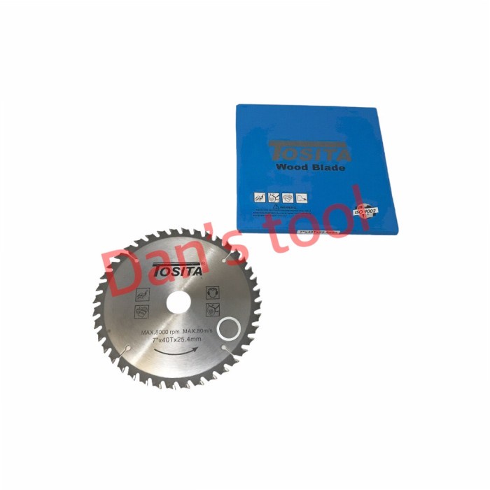 Mata Circular Tanduk Wood 7inchx40T - Circular Saw Blade - Potong Kayu