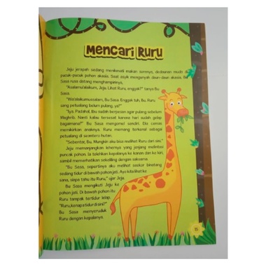 Buku Anak Muslim Cerita Fabel 4 In 1 - Dongeng Binatang Untuk Anak