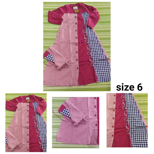 Baju Muslim Anak Perempuan Dannis Size 6