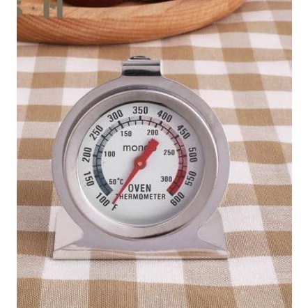 Thermometer Oven Analog Pengukur Suhu Temperature Gauge Makanan Kue 300 C Stainless Steel Peralatan