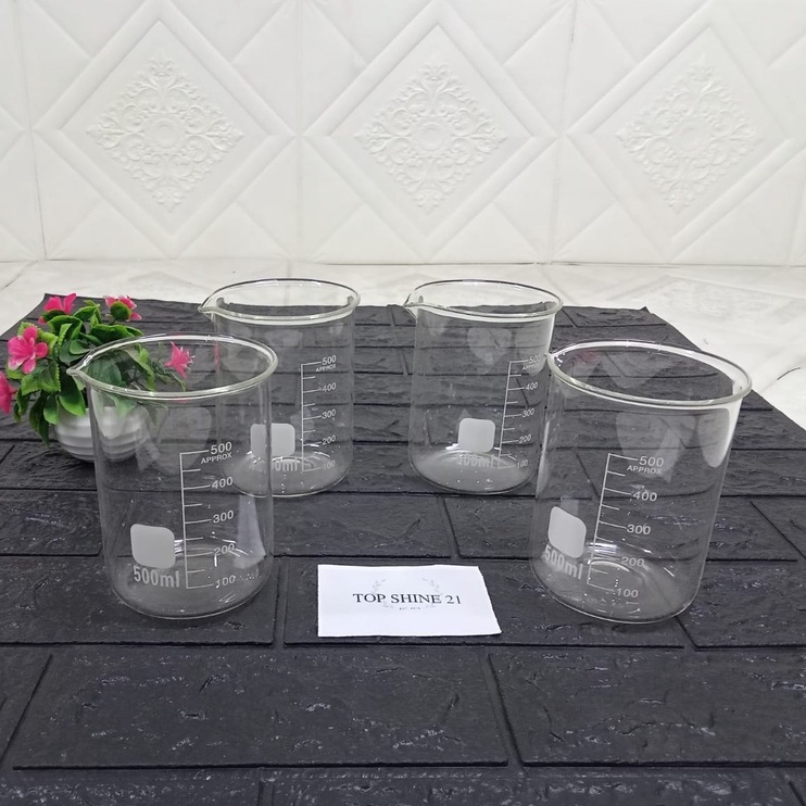 Gelas Ukur 500 ml Kaca/Gelas Ukur 500 ml Kaca Pyrex
