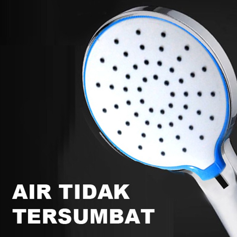 SHOWER KAMAR MANDI / KEPALA SHOWER KAMAR MANDI ABS PUTIH DAN SELANG FLEXIBLE 150 CM / MONO