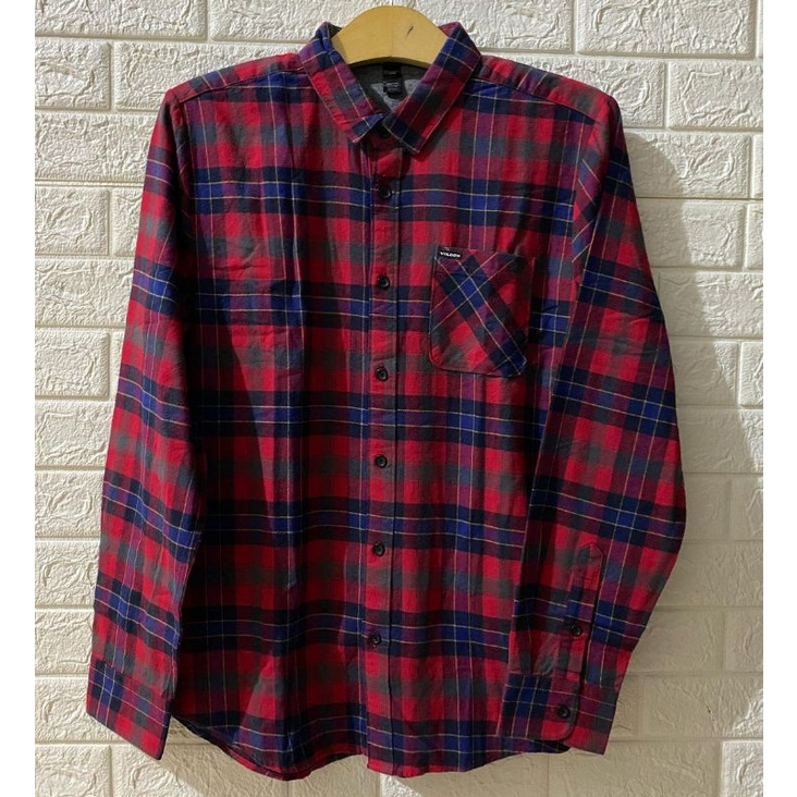 kemeja lengan panjang volcom original f322