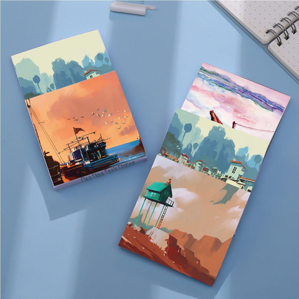 R-flower 90halaman Memo Pad Diary Perlengkapan Kantor &amp; Sekolah Loose Leaf Handbook Decor Notepad