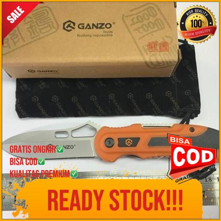 ganzo g621 pocket knife pisau portable camping hunting survival knive