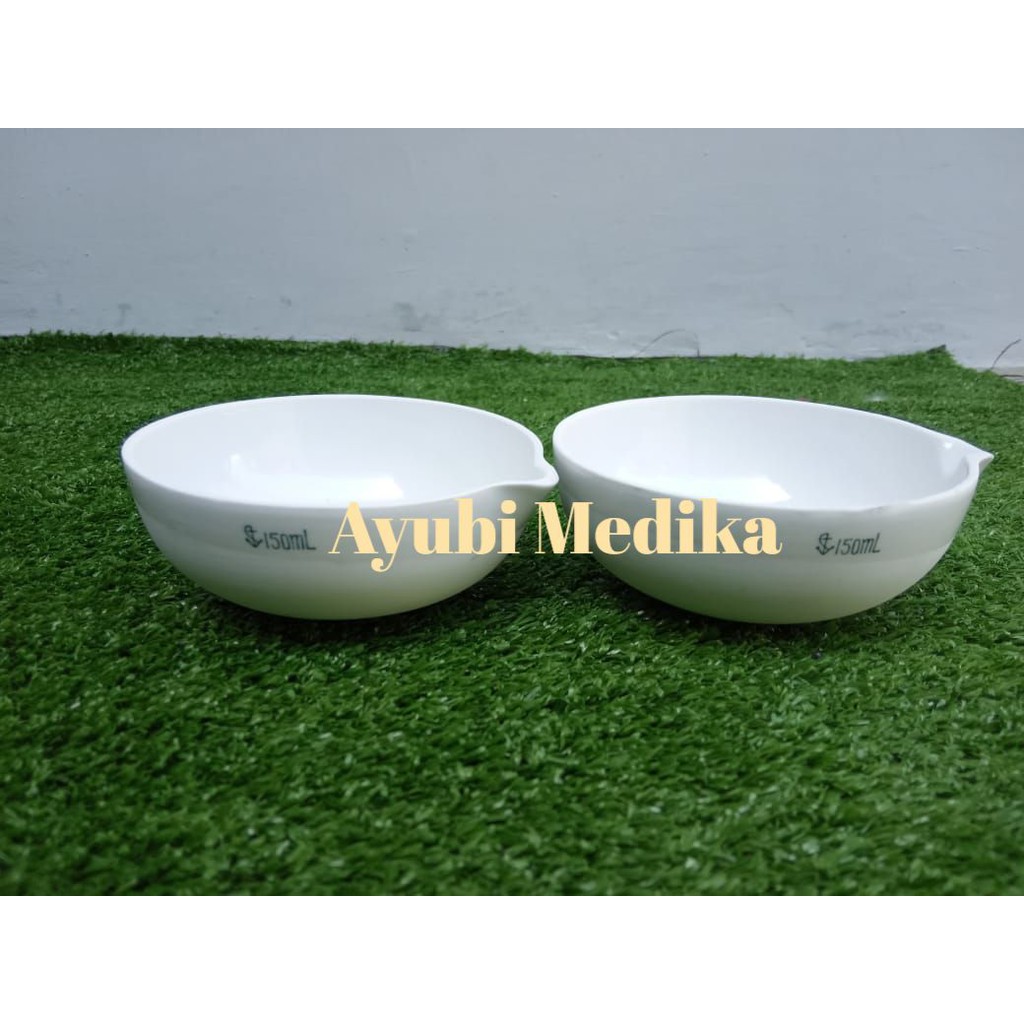 CAWAN PORSELEN 100 ML DAN 150ML / CAWAN UAP 100 ML DAN 150ML UNTUK FARMASI KIMIA PYREX MURAH