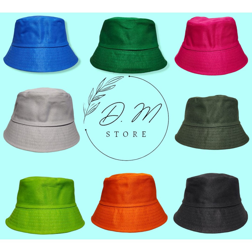 Topi Bucket polos murah bucket hat polos topi bucket anak dewasa pria dan wanita
