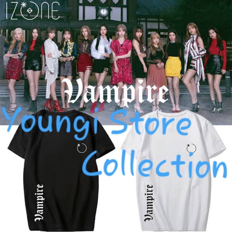 BAJU KAOS TSHIRT IZONE VAMPIRE VERTICAL KPOP IMPORT QUALITY