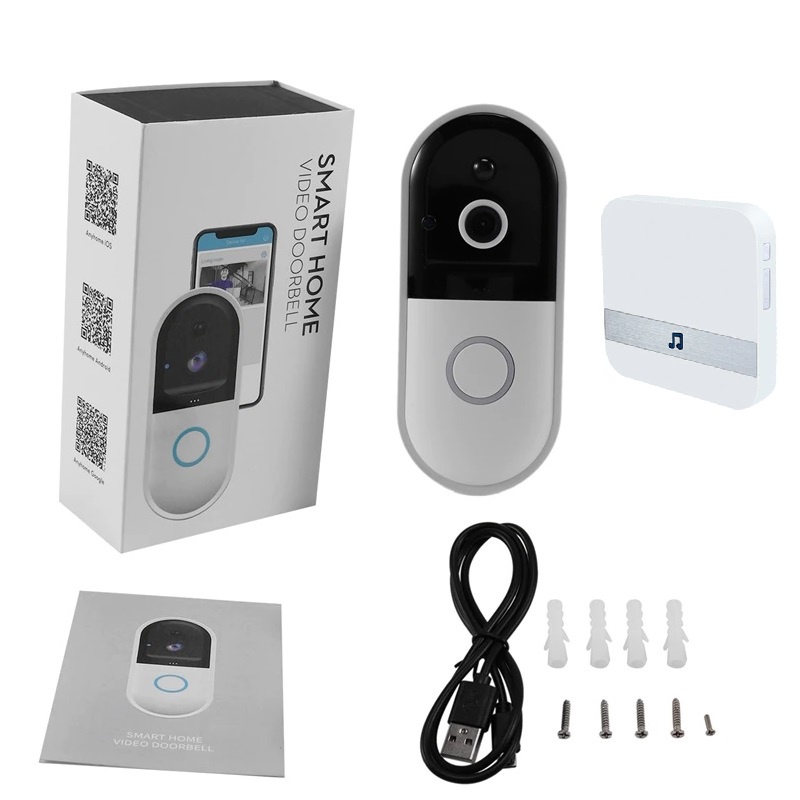 B50 Intelligent Smart Home WiFi Video Doorbell 720P - Bel Pintu Pintar