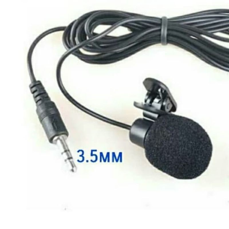 MIC 3.5mm microphone with clip mic on for smartphone android mic jepit