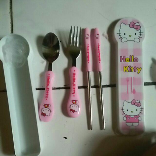 ♡♡ Agtaha 23.15♡♡ Sendok Set/ Sendok Makan Anak Set 3in1 Karakter/sendok,garpu,sumpit /set Doraemon