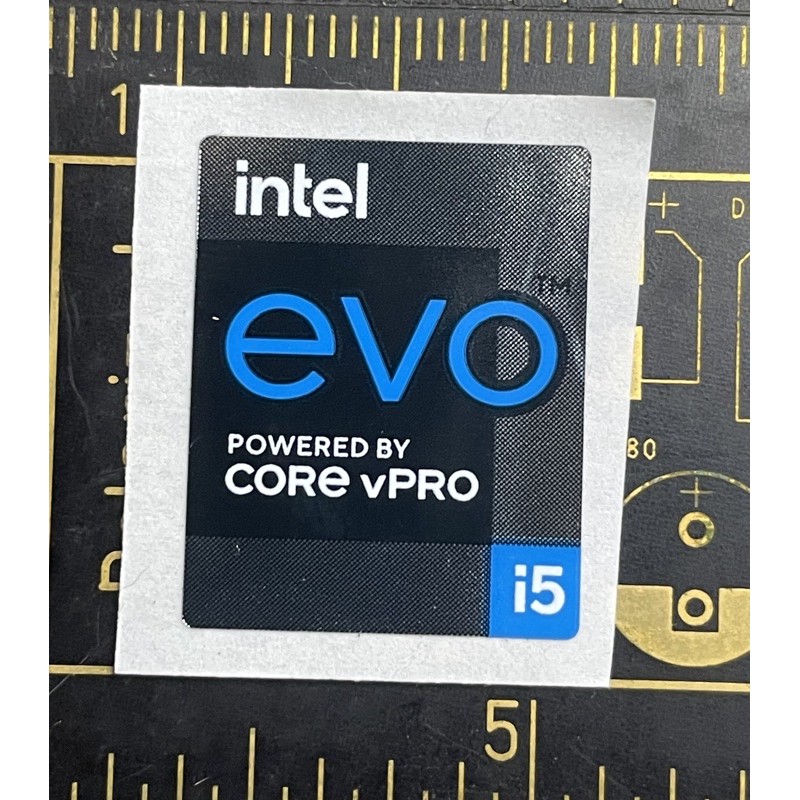 Sticker stiker logo Core i5 vPro evo 11th gen ori