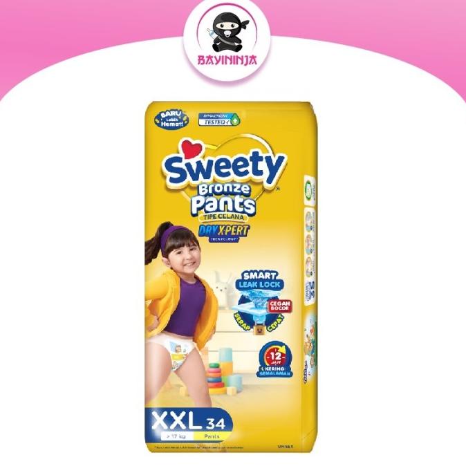 Sweety Bronze Pants Popok Celana Xxl34 / Xxl 34