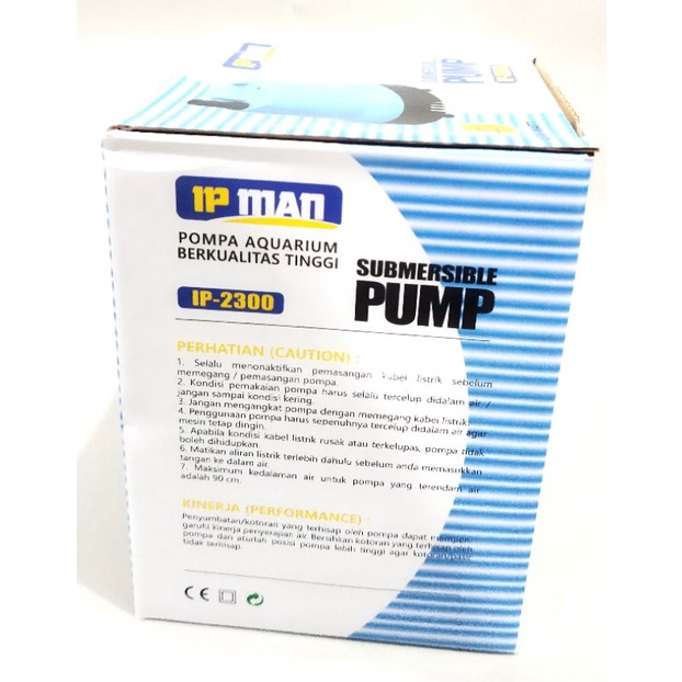 Pompa Aquarium kolam Submersible IP MAN IP 2300