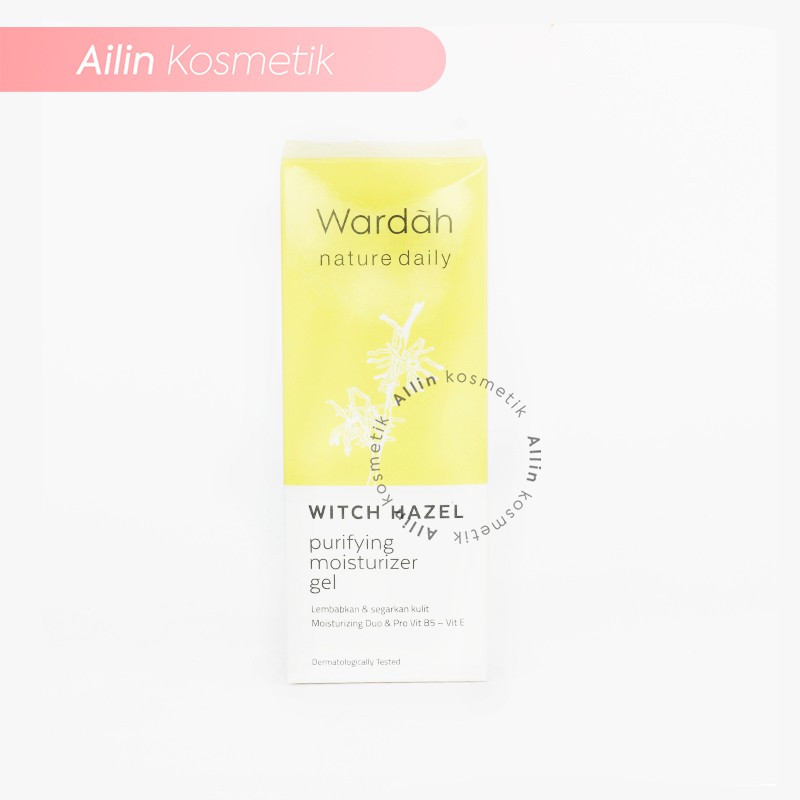 Wardah Nature Daily WITCH HAZEL Purifying Moisturizer Gel &amp; Serum by AILIN