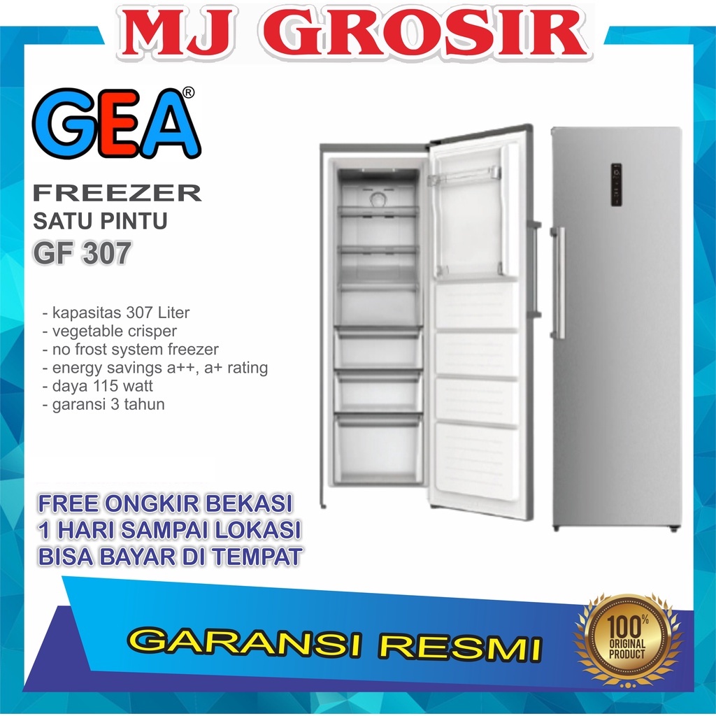 GEA FREEZER GF 307 GF-307 NO FROST FREESER ES BATU ASI DLL GF307