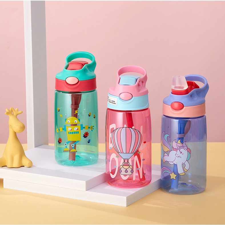 BOTOL MINUM ANAK MOTIF ANIMAL SEA 450ML / BOTOL MINUM MOTIF ANIMAL SEA BS