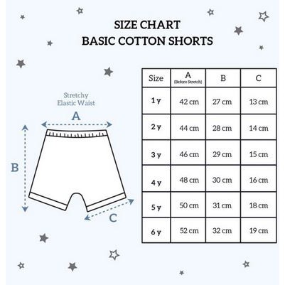 Little Palmerhaus Basic Cotton Shorts 0-3 Tahun Celana Anak Celana Pendek