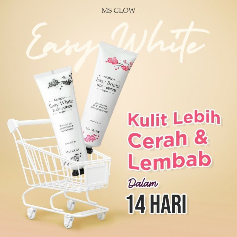 Paket body ms glow / easy white body series ms glow