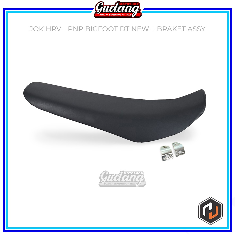 Jok Sadel Seat Plastik  HRV KLX 150 S BIGFOOT DTRACKER NEW Plus Bracket Assy Hitam