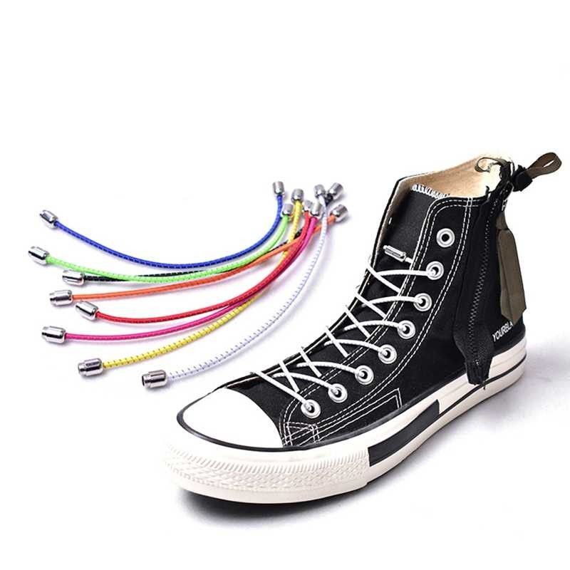 Bergaransi ! Tilusero Tali Sepatu Lazy Lace No Tie Shoelaces 1 Pair - F053