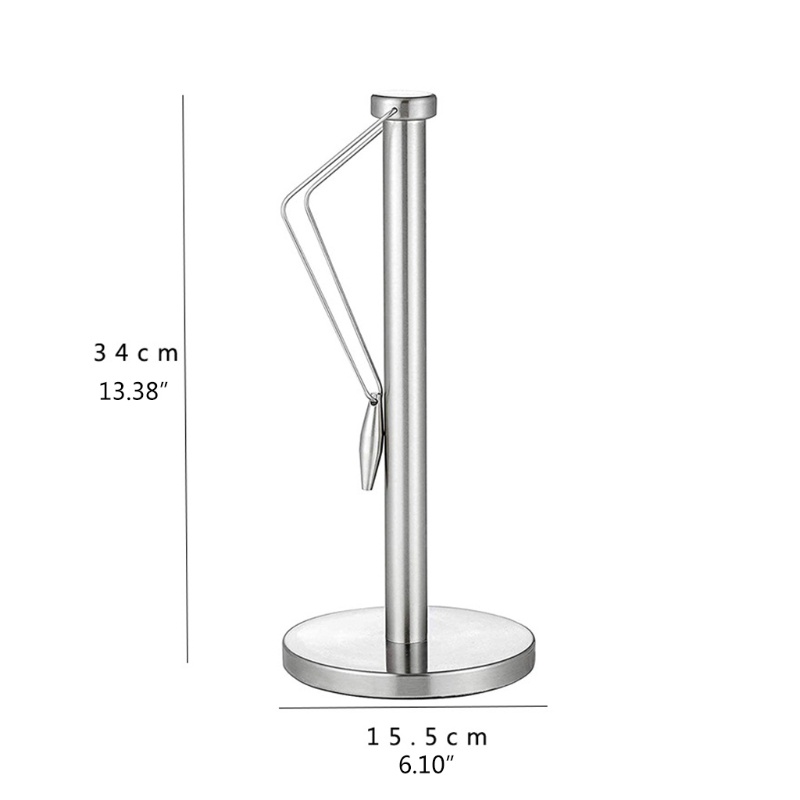 Gro Stand Holder Tissue Gulung Bahan Stainless Steel Untuk Meja