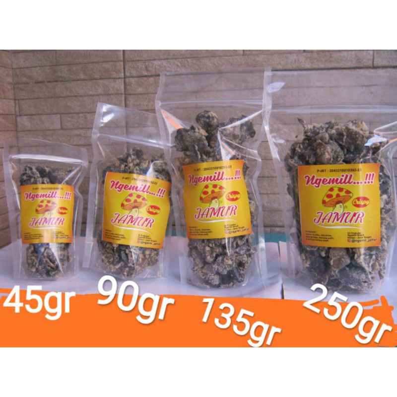 

Jamur crispy, kripik jamur, jamur goreng, jamur kuping, jamur hitam by NGEMIL 225gr