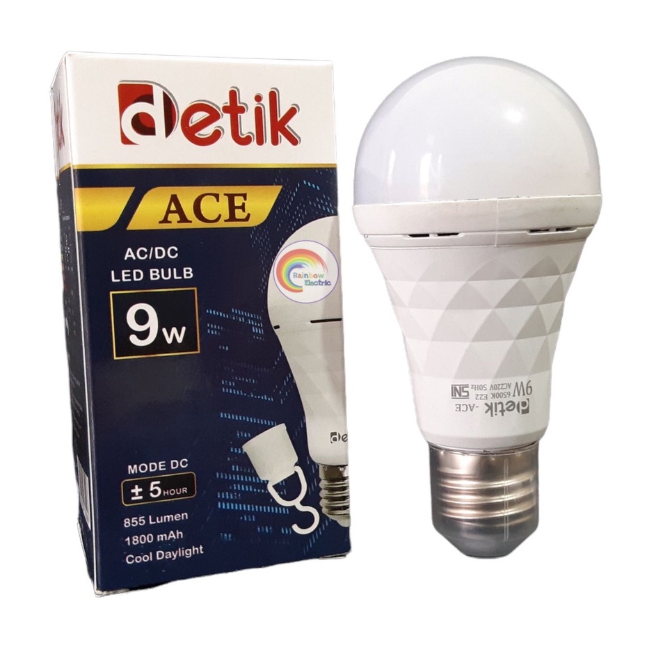 DETIK ACE Lampu LED Emergency AC/DC 9 Watt