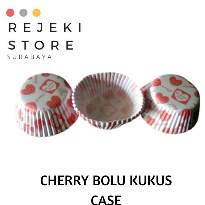 Best Seller] Termurah Cherry Cup Cake Case - Cup Bolu Kukus Isi 500