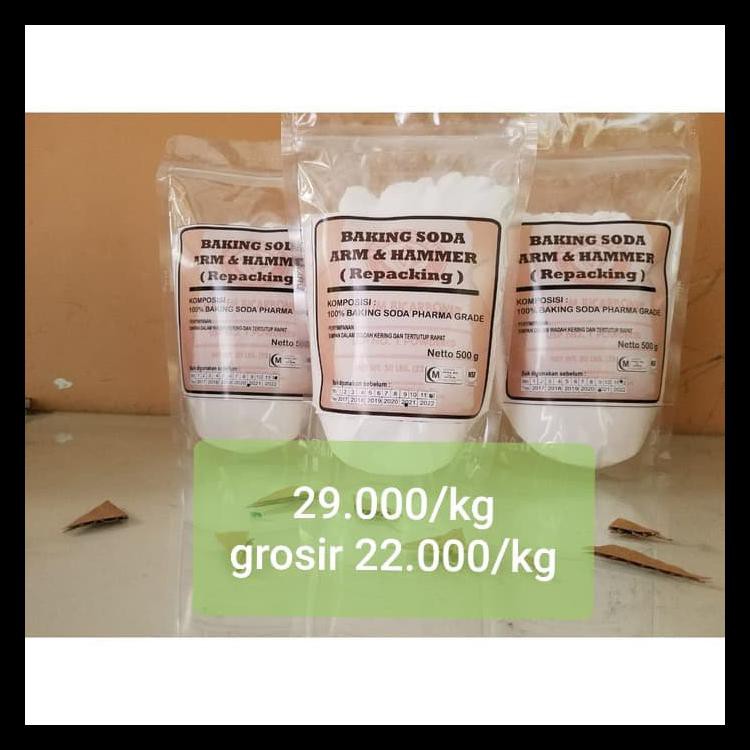 

500 GR - BAKING SODA ARM & AND HAMMER MURNI SODIUM BICARBONATE REPACK KODE 381