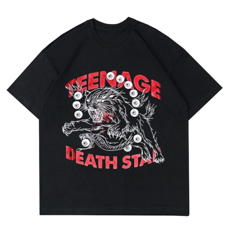 T-shirt | Oversize | Teenage Death Star - Absolute Beginner Terror Tshirt - Black | KAOS PRIA WANITA