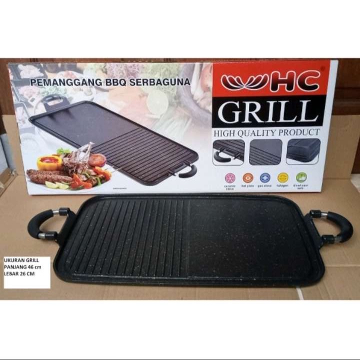 (RS)MULTI GRILL PAN PANGGANG PANGGANGAN WAJAN SERBAGUNA TEFLON