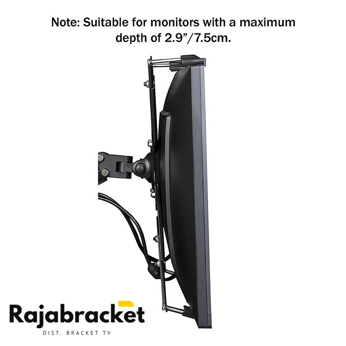 Vesa Monitor 17 - 27 inch, Bracket Monitor Vesa Extended for Monitor Without Vesa (Clamp)