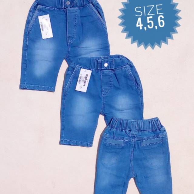  Celana  jeans  pendek anak  skiny BIRU kekinian kece old navy 