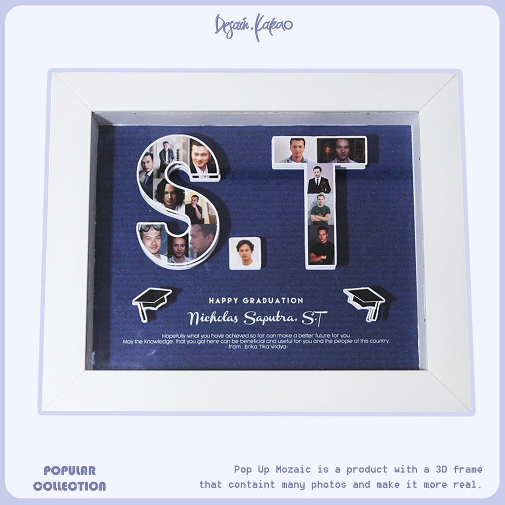 Pop Up Mozaic Kado ulang tahun kado anniversary kado wisuda kado pernikahan unik hadiah perpisahan