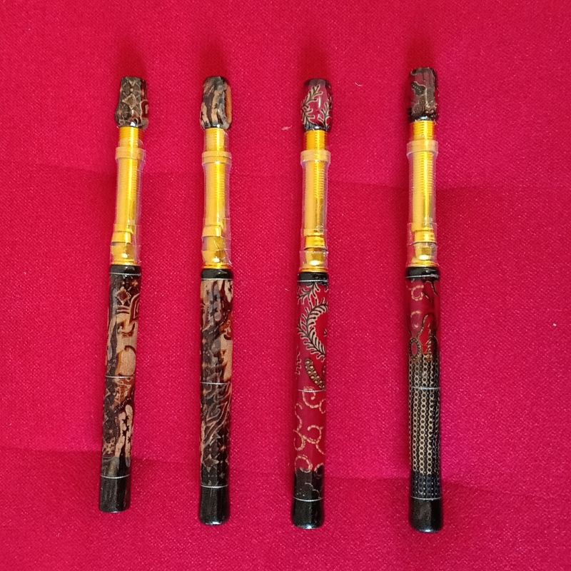 GAGANG JORAN KAYU BATIK + RELL SET 42CM- GROSIR PANCING