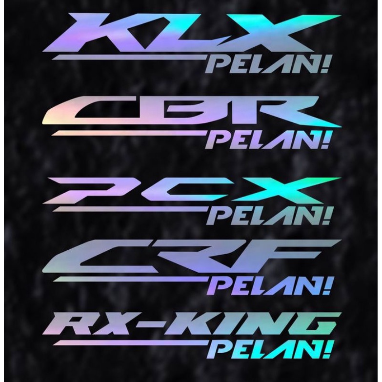 Jual Stiker Cutting Tulisan Hologram Pcx Pelan Vario Pelan Beat Pelan Mio Pelan Dan Lain