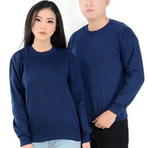 Sweater Pria Basic Sweater Fleece Sweater Oblong Cewe Cowo-6