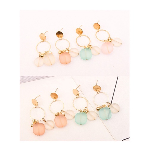 LRC Anting Tusuk Sweet Round Shape Decorated Y5938X