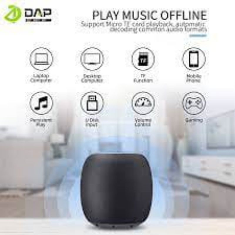 Spiker bluetooth Dap D-Vy3 Suroound  Sound 360 Hi-fi Tws SD Aux