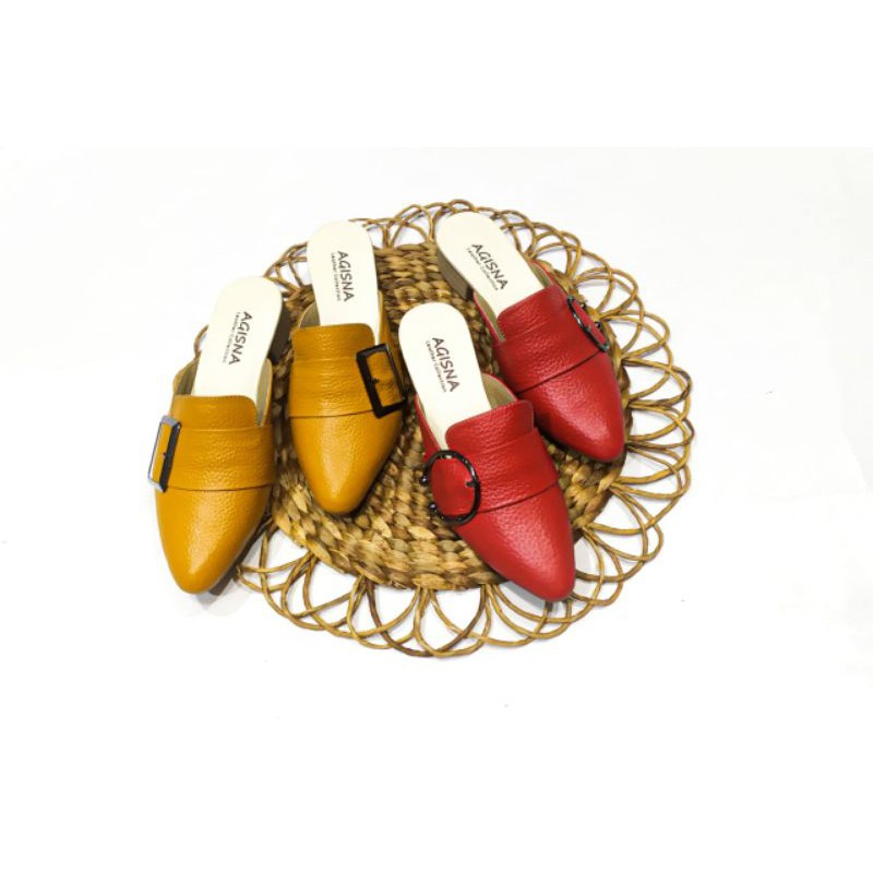 Sepatu Wanita/ Sepatu tutong kulit model terbaru/sepatu model gesper