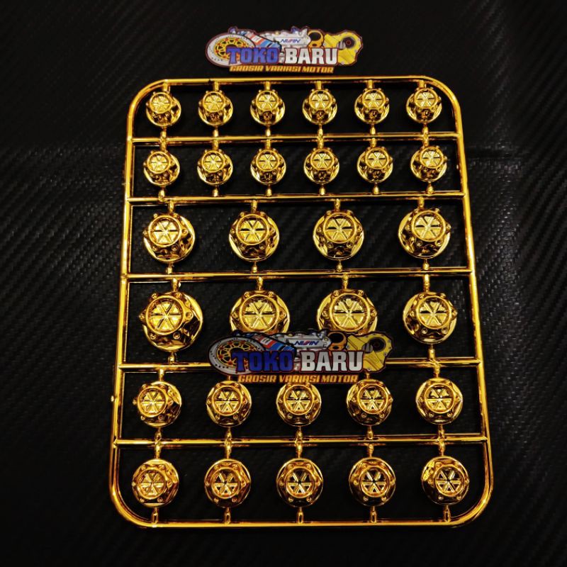 Tutup baut variasi flower ukuran 8 sampai 14