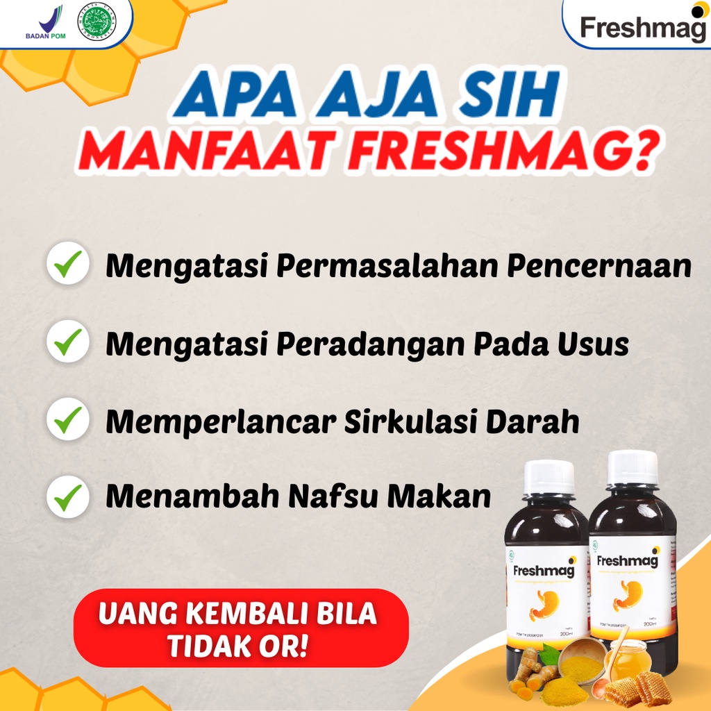 MADU FRESHMAG ORIGINAL | FRESMAG FRESH MAGH Gerd | Obat Sakit Maag Asam Lambung Tinggi Kronis