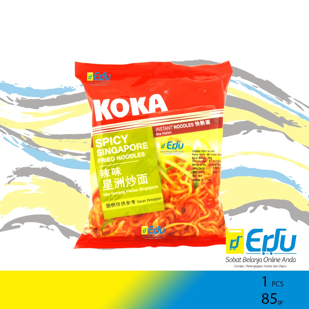 

Koka Noodle Spicy Singapore Mie Instan Goreng Rasa Pedas Singapura - 85gr