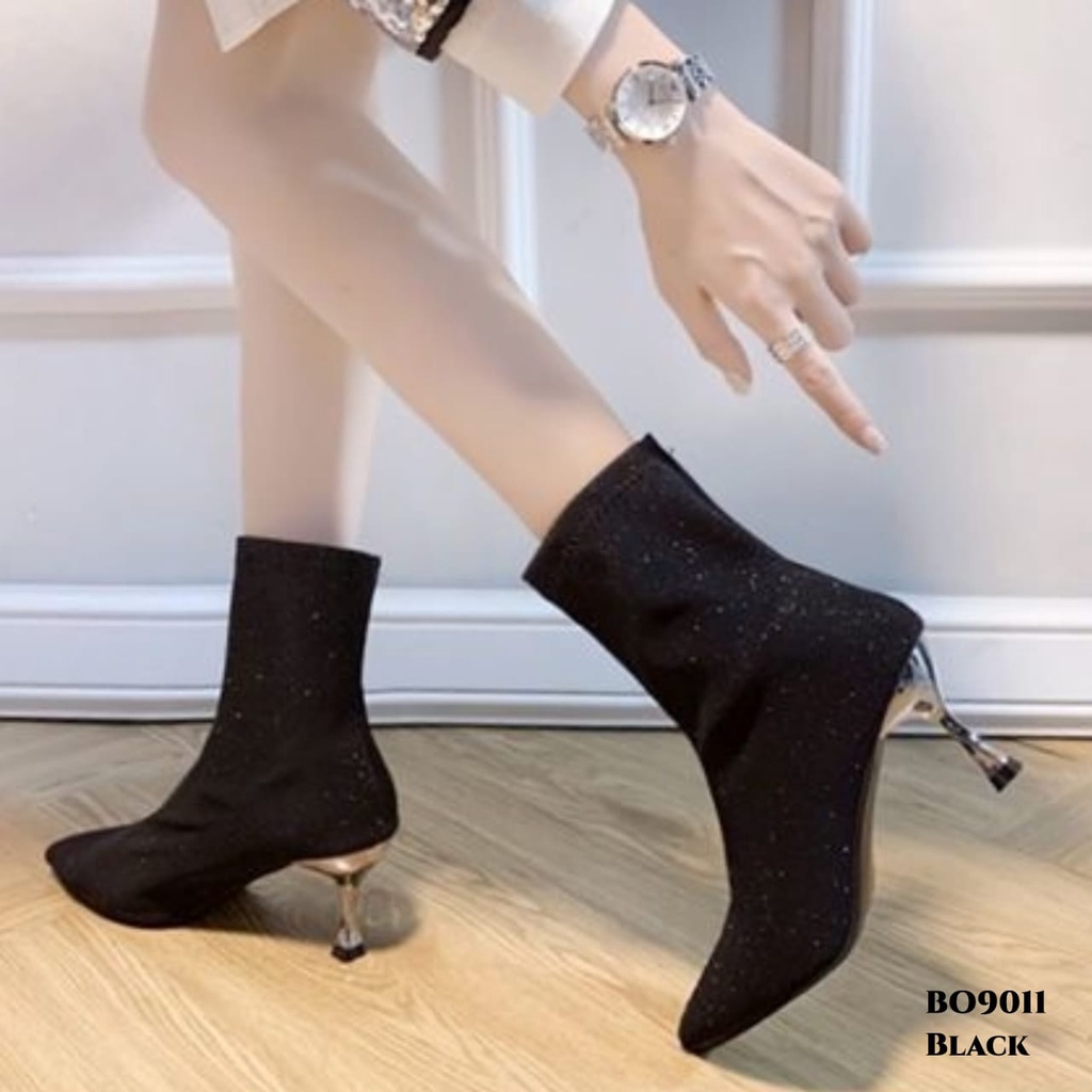 PRF Sepatu Heels Fashion Boots Wanita Korea BO9011 #