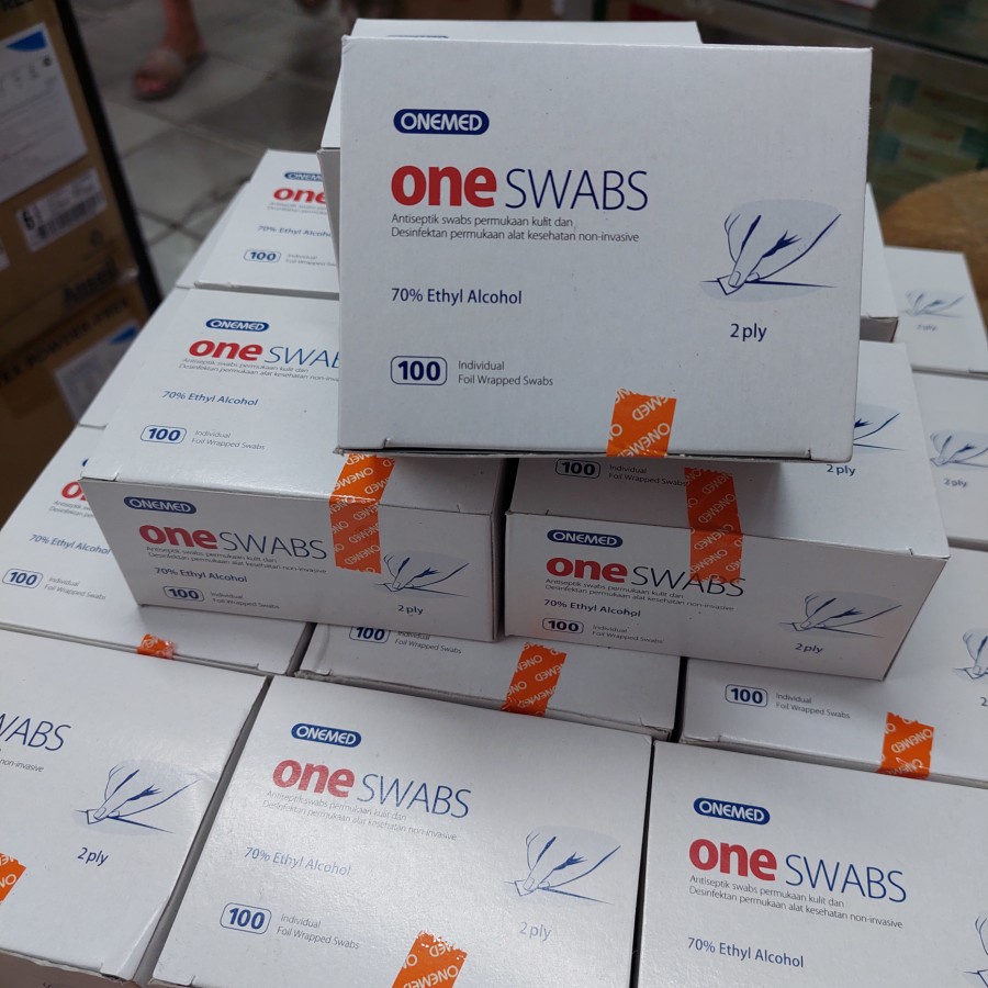 ONEMED SWAB ALCOHOL SWAB ONEMED KAPAS TISU TISSUE ALKOHOL PAD PADS SWABS