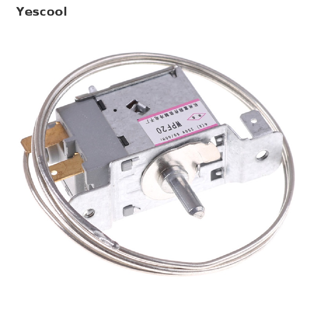 Yescool WPF-20 Termostat Kulkas 2 Pin Dengan Kabel Metal