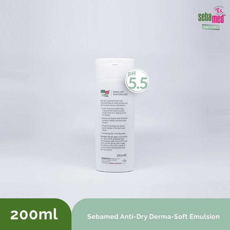 sebamed anti dry derma soft wash emulsion 200ml